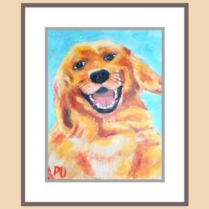 Golden Retriever.(🎦 film star) Canvas Art